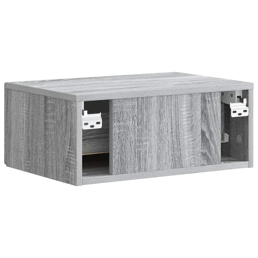Cabinet de chevet mural 2 pcs Sonoma gris 49 x 34,5 x 20 cm - 9