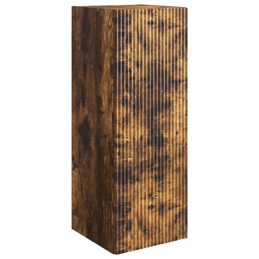 Armoire Murale Chêne fumé 33 x 34,5 x 90 cm Bois d'ingénierie - 2
