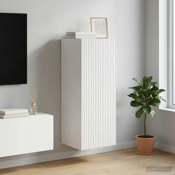 Armoire Murale 33 x 34,5 x 90 cm Bois d'ingénierie Blanc