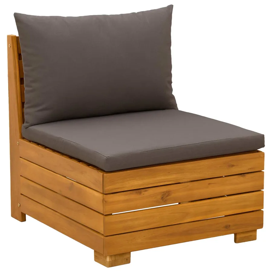 Ensemble de canapés d'extérieur avec coussin 5 Pièce Marron - 5