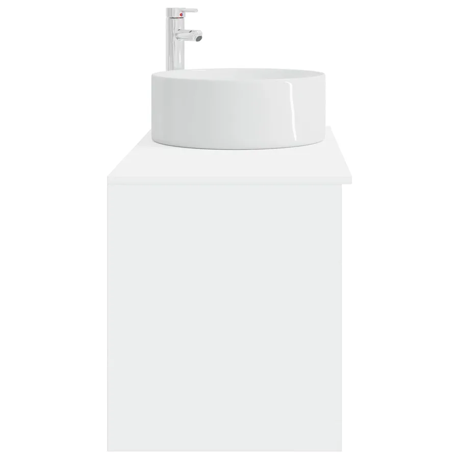 Ensemble de mobilier de salle de bain 2 pcs Blanc - 5