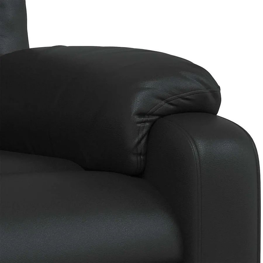 Fauteuil de massage inclinable Noir Similicuir - 10