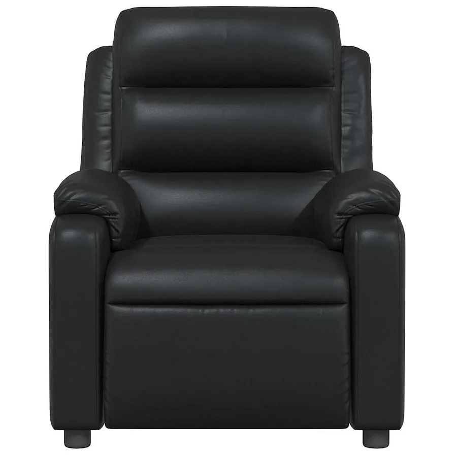 Fauteuil de massage inclinable Noir Similicuir - 8