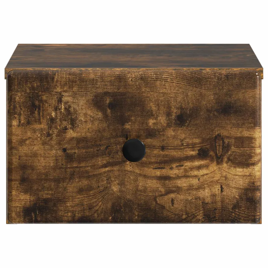 Cabinet de chevet mural 2 pcs Chêne fumé 34,5 x 33 x 20 cm - 7