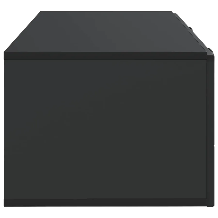 Meuble TV mural Noir 78,5 x 41 x 30 cm Bois d'ingénierie - 7