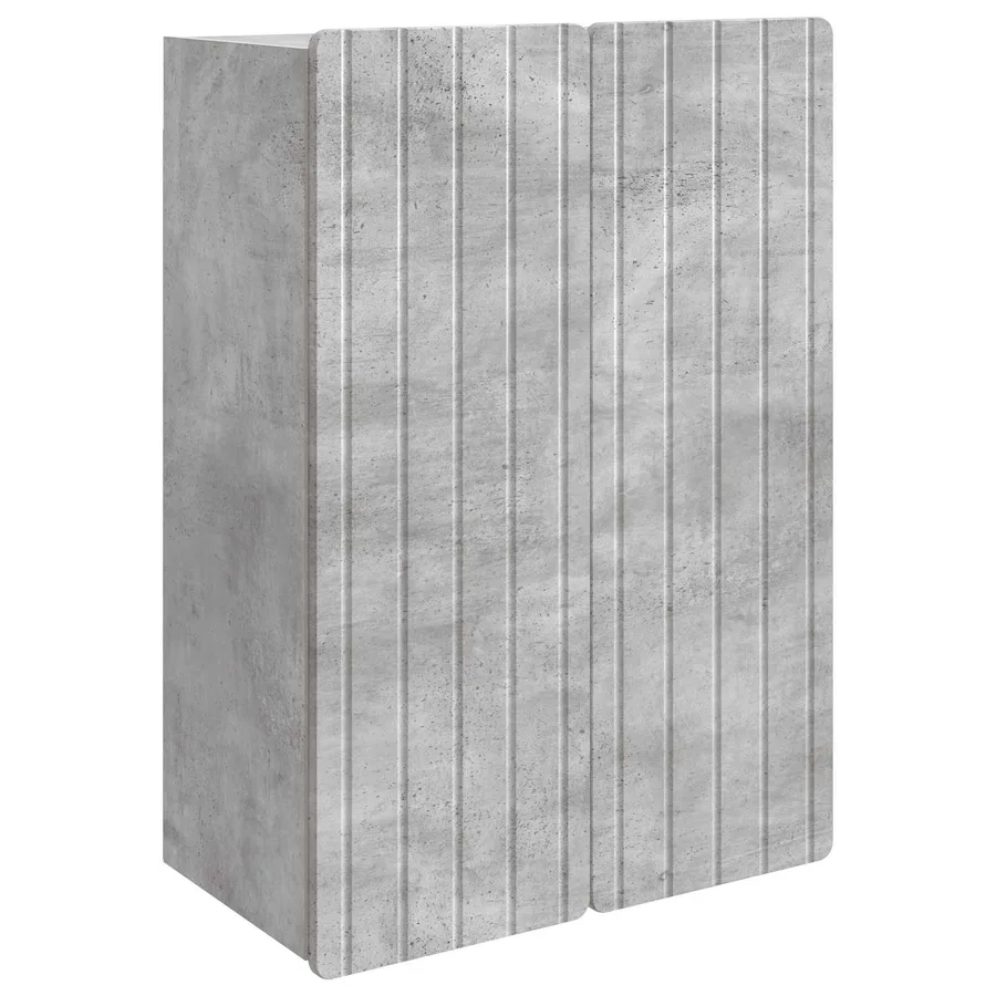 Armoire Murale Gris béton 66 x 34,5 x 92 cm Bois d'ingénierie - 2