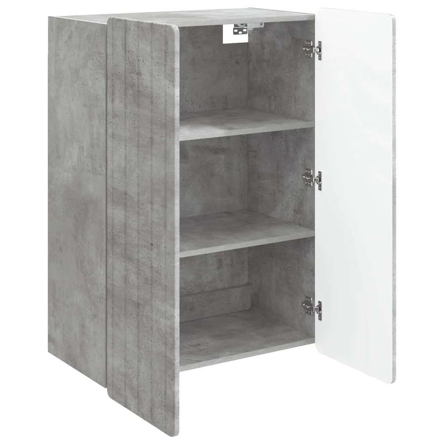 Armoire Murale Gris béton 66 x 34,5 x 92 cm Bois d'ingénierie - 3