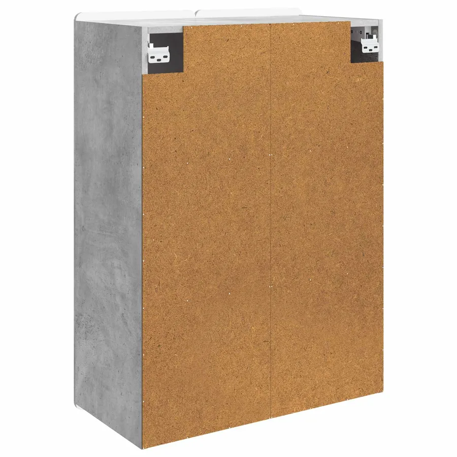 Armoire Murale Gris béton 66 x 34,5 x 92 cm Bois d'ingénierie - 6