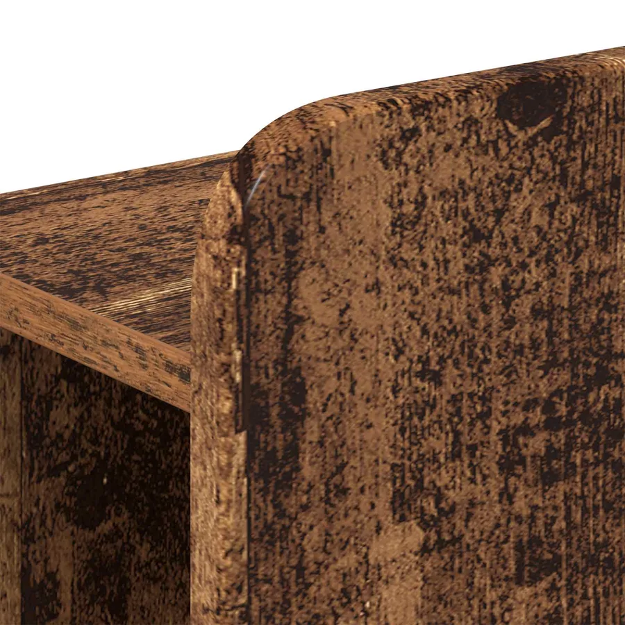 Cadre de lit avec rangement Bois ancien 150 x 200 cm - 6