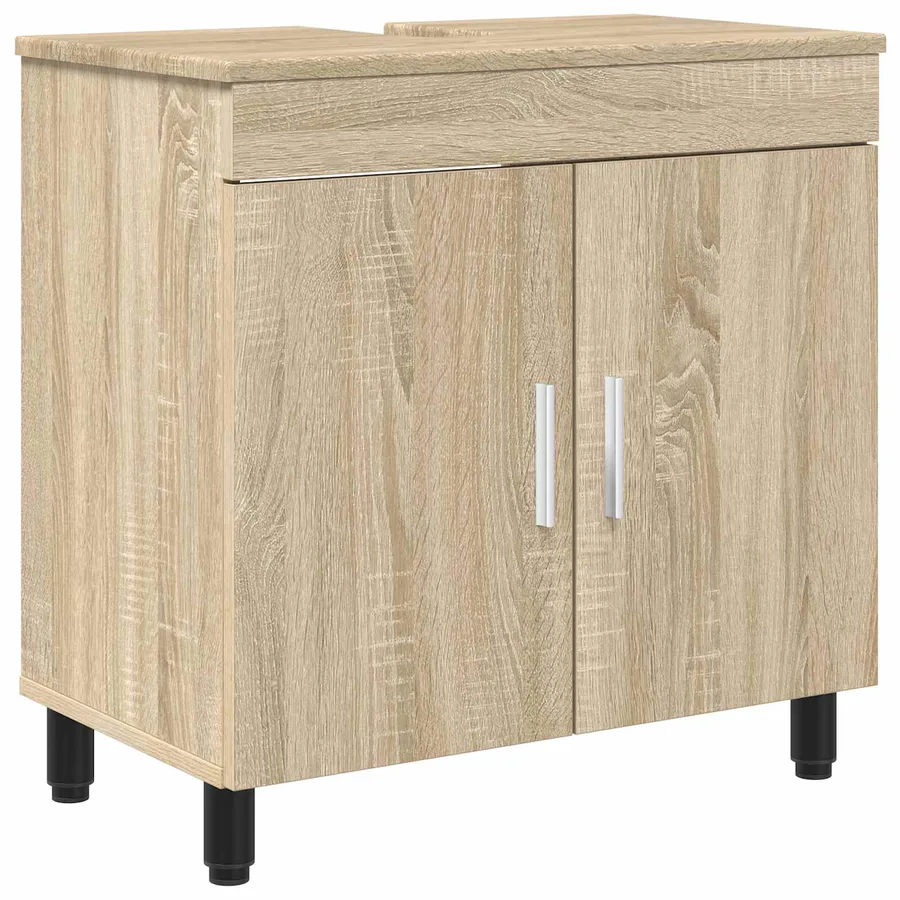Unité de vanité de salle de bain Chêne Sonoma 60 x 35 x 60 cm - 2