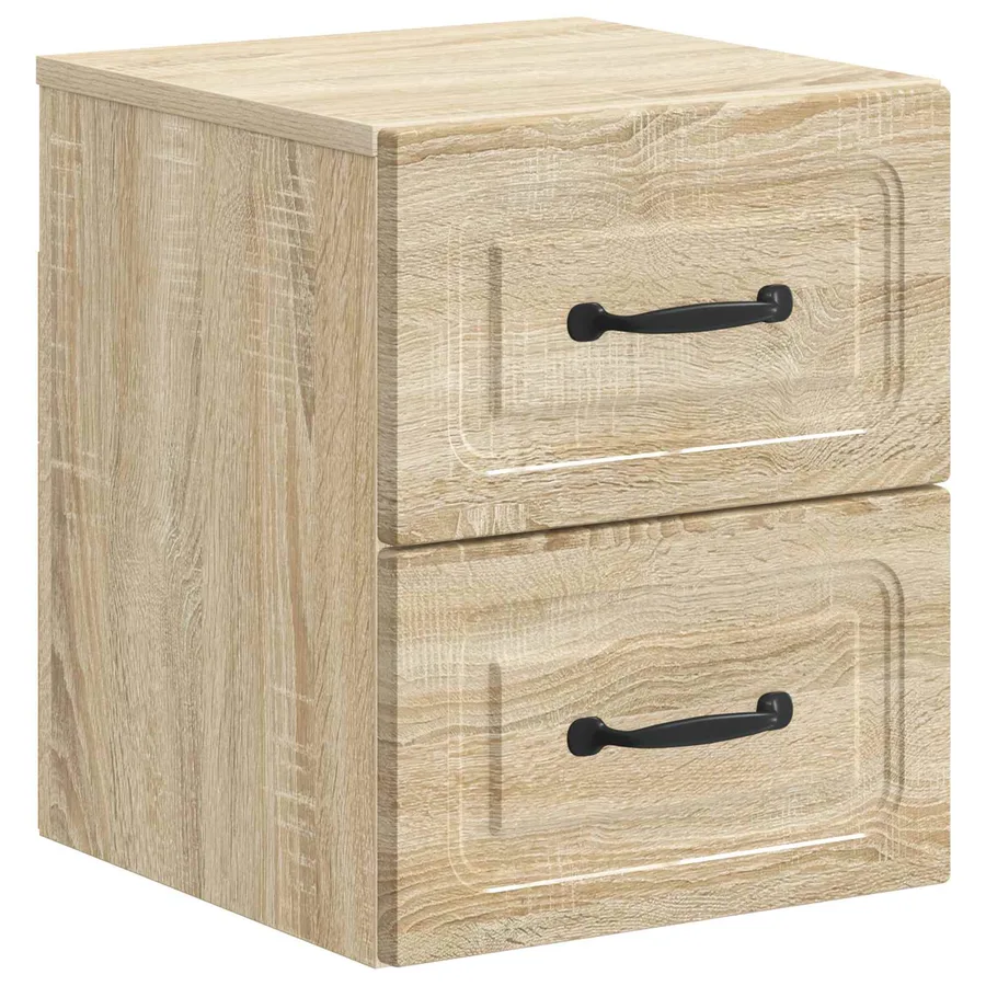 Cabinet de chevet mural 2 pcs Chêne Sonoma 34,5 x 33 x 40 cm - 5