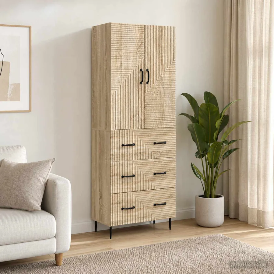 Ensemble de Meubles 2 pcs Chêne Sonoma 66 x 34,5 x 90 cm