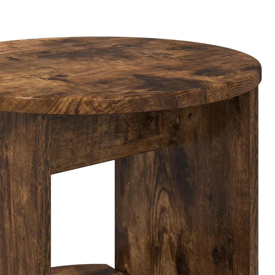 Meuble d'appoint Chêne Fumé 40 x 40 x 75 cm Bois d’ingénierie - 8