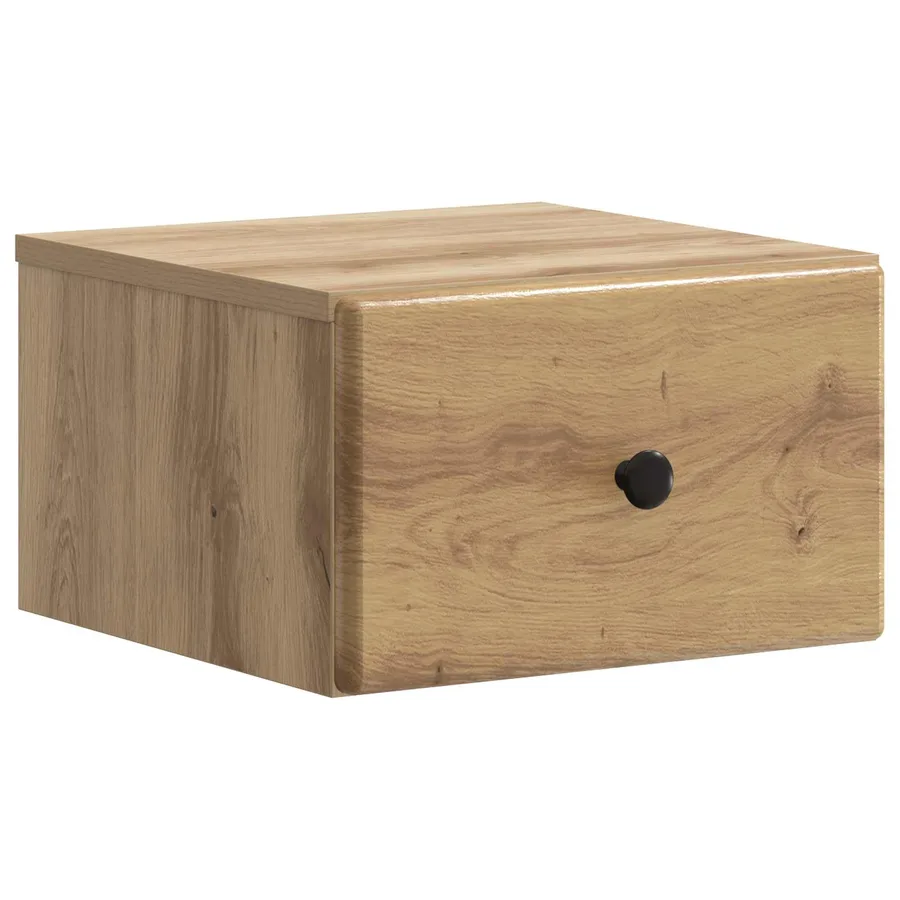 Cabinet de chevet mural Chêne artisanal 34,5 x 33 x 20 cm - 2