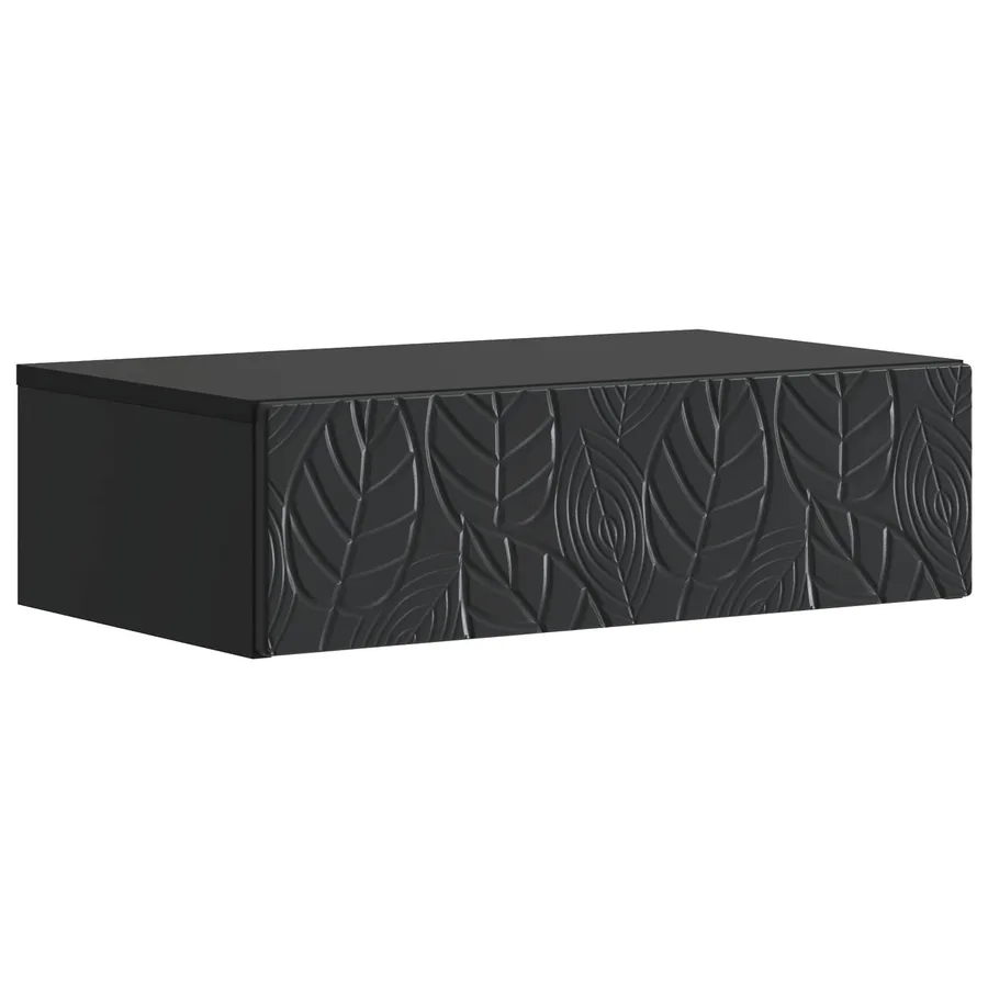 Table d'appoint murale Noir 87,5 x 34,5 x 17 cm - 2