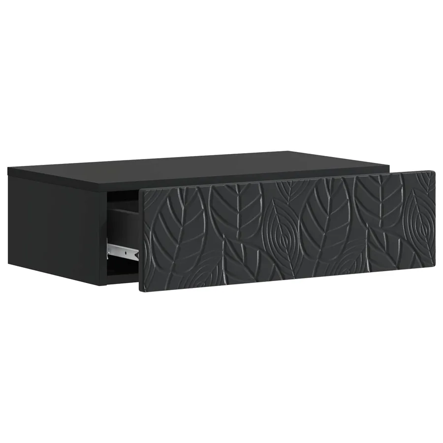 Table d'appoint murale Noir 87,5 x 34,5 x 17 cm - 3
