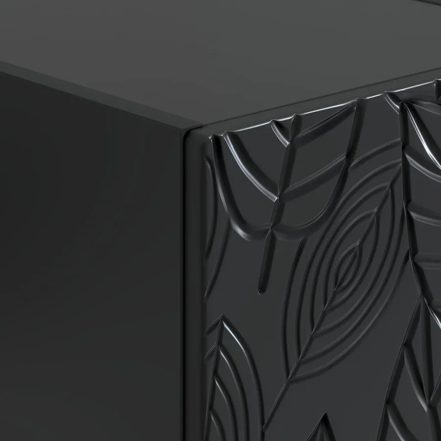 Table d'appoint murale Noir 87,5 x 34,5 x 17 cm - 7