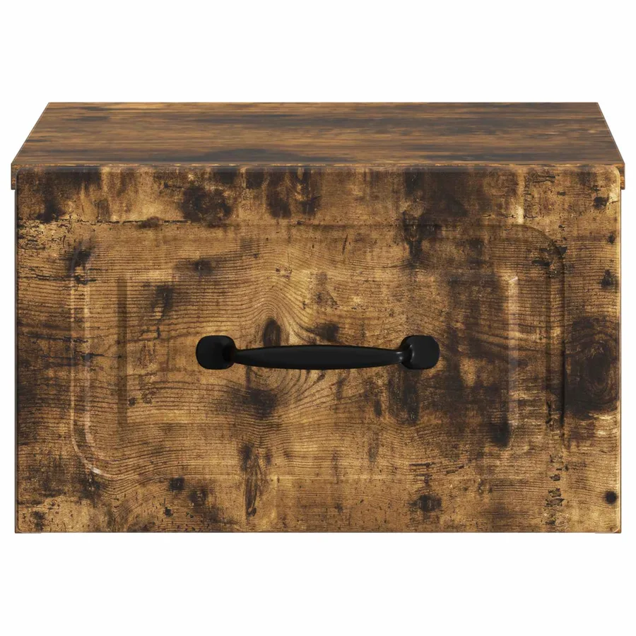 Cabinet de chevet mural 2 pcs Chêne fumé 34,5 x 33 x 20 cm - 7