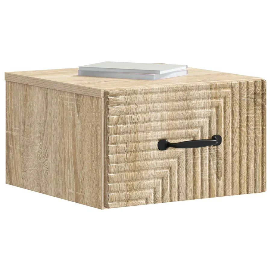 Cabinet de chevet mural Chêne Sonoma 34,5 x 33 x 20 cm - 3