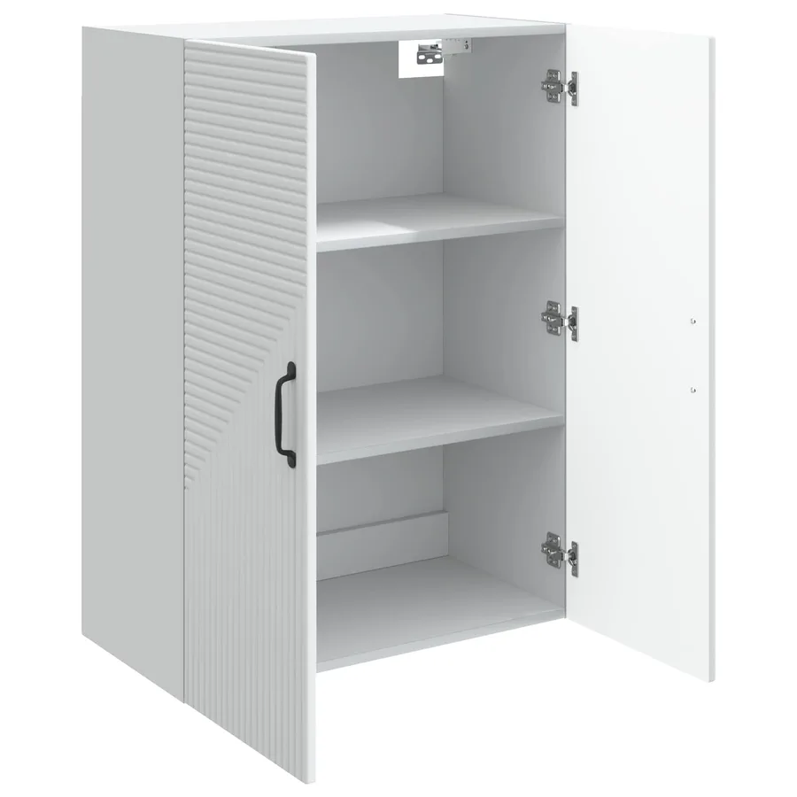 Armoire Murale Blanc 66 x 34,5 x 90 cm Bois d'ingénierie - 3