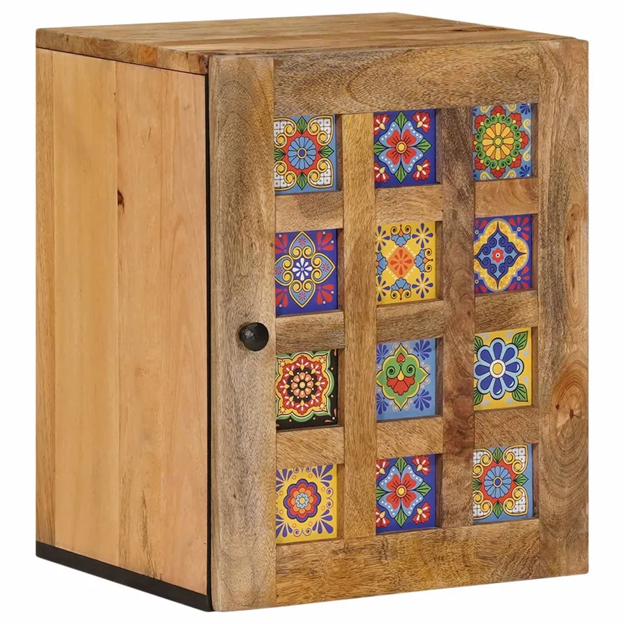 Cabinet de Salle de Bain Suspendu Naturel 38 x 33 x 48 cm