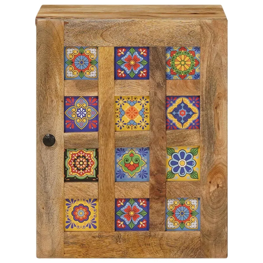 Cabinet de Salle de Bain Suspendu Naturel 38 x 33 x 48 cm - 3