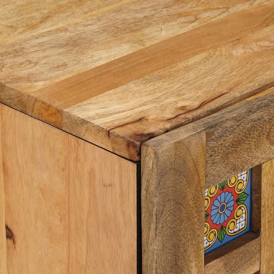 Cabinet de Salle de Bain Suspendu Naturel 38 x 33 x 48 cm - 5