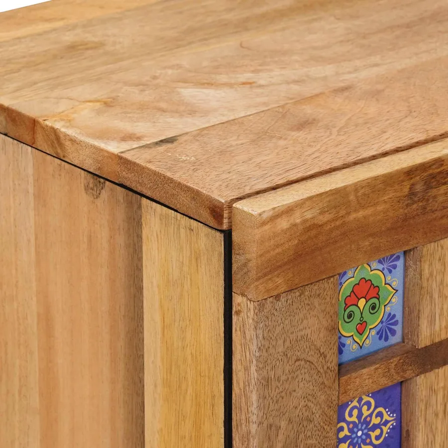 Buffet Naturel 60 x 33 x 75 cm Bois de mangue massif - 6