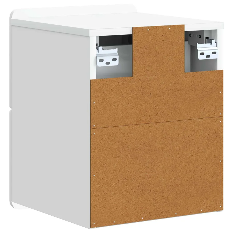Cabinet de chevet mural 2 pcs Blanc 33 x 34,5 x 43 cm - 9