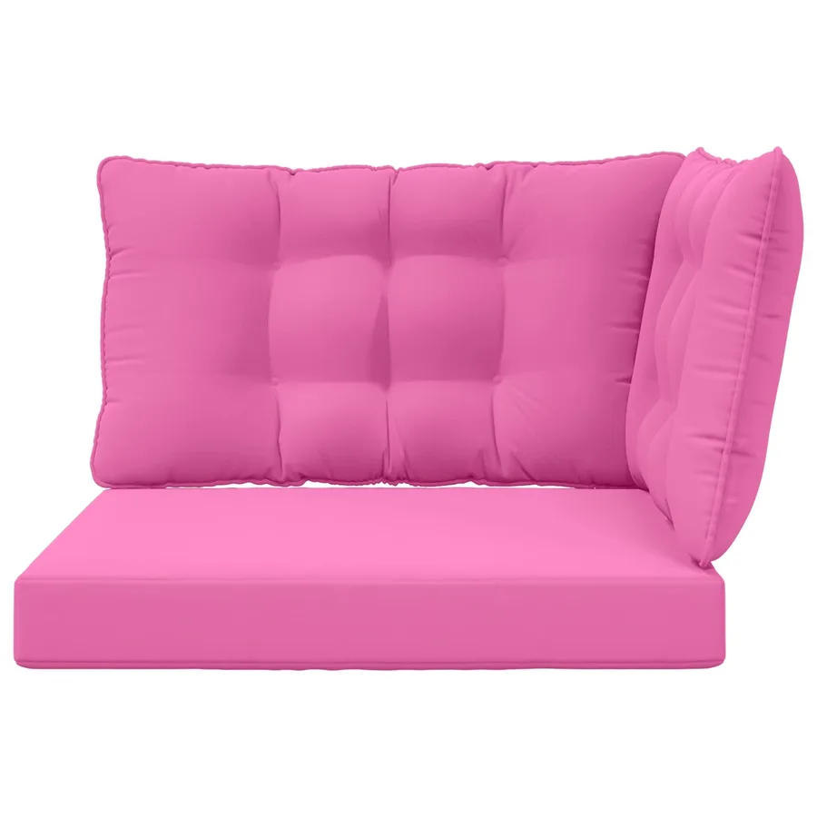 Coussin de canapé d'extérieur Polyester Rose 80 x 43 x 10 cm - 6