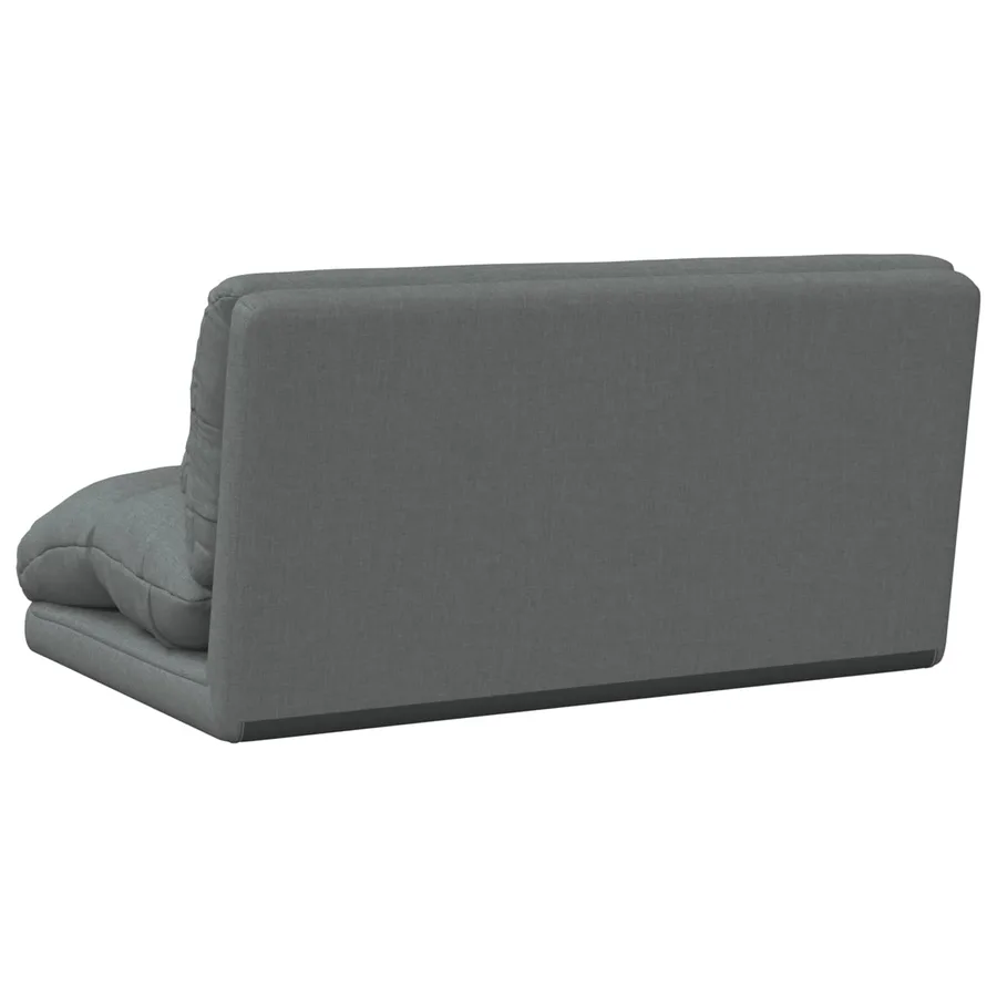 Fauteuil de sol ajustable Gris foncé Tissu - 6