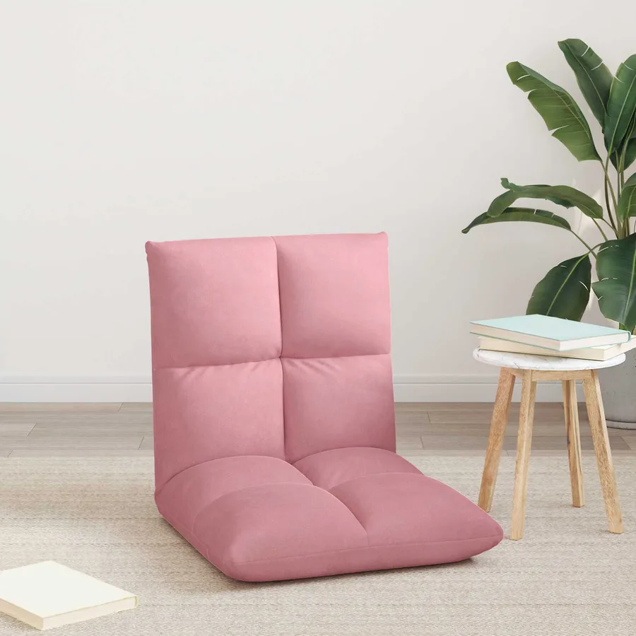 Fauteuil de sol ajustable Rose Velours - 3