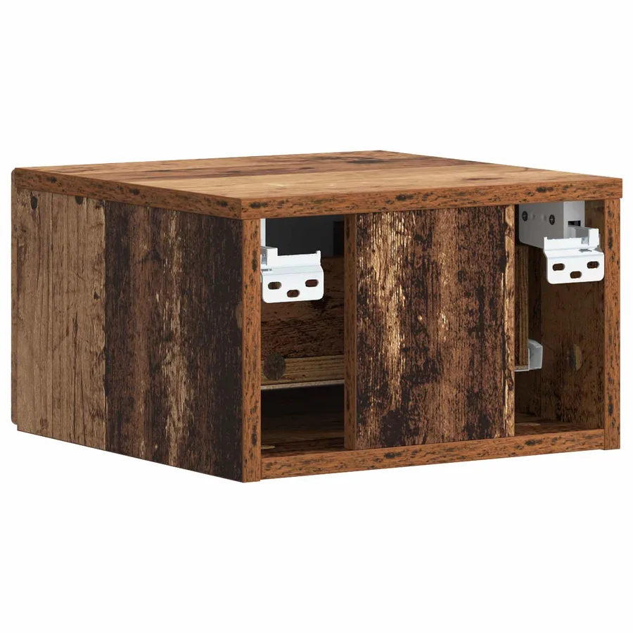 Cabinet de chevet mural Bois ancien 49 x 34,5 x 20 cm - 6
