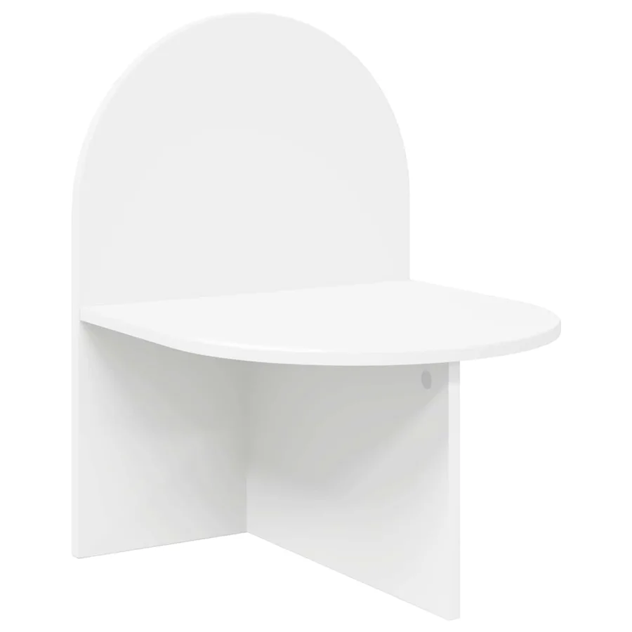 Table de chevet Blanc 48 x 49 x 65 cm Bois d’ingénierie - 2
