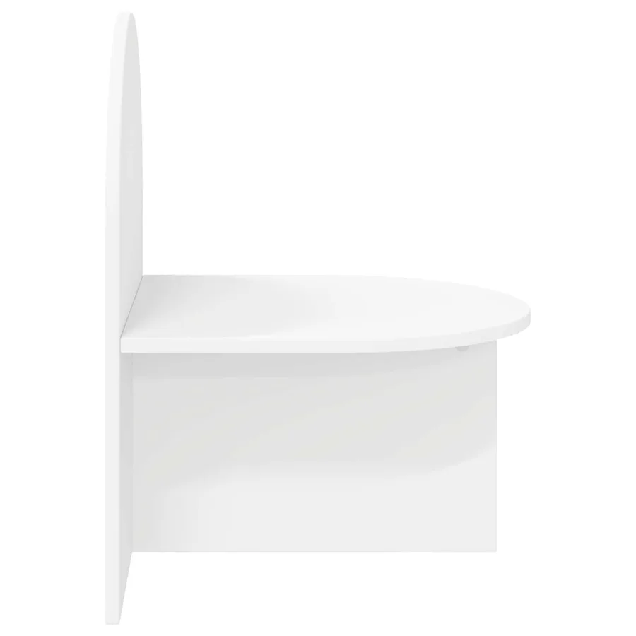 Table de chevet Blanc 48 x 49 x 65 cm Bois d’ingénierie - 5