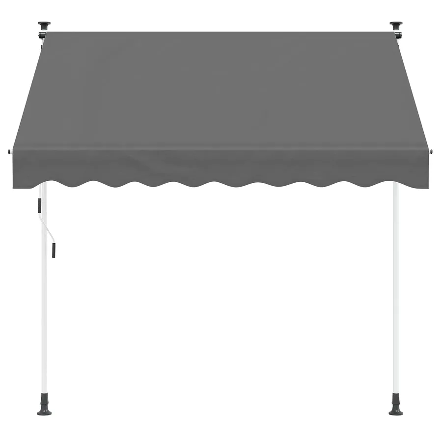 Auvent rétractable manuel Gris clair 300 cm - 2