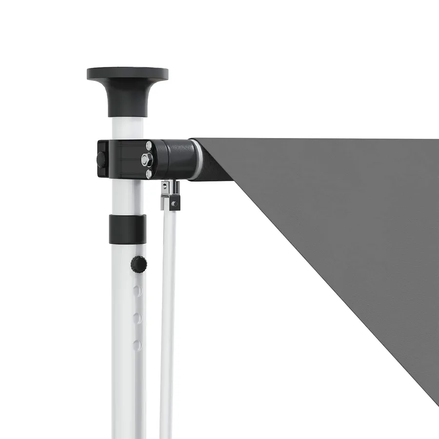 Auvent rétractable manuel Gris clair 300 cm - 3
