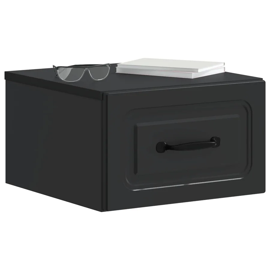 Cabinet de chevet mural 2 pcs Noir 34,5 x 33 x 20 cm - 3
