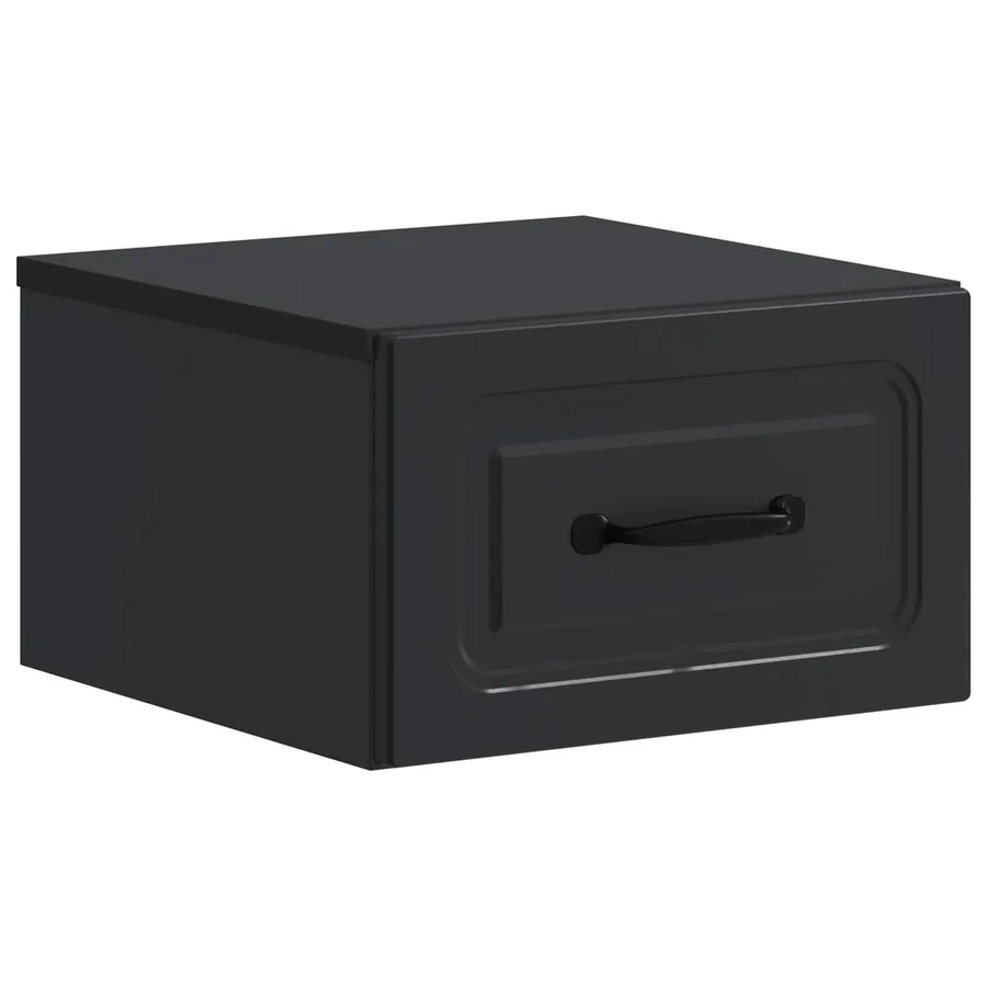 Cabinet de chevet mural 2 pcs Noir 34,5 x 33 x 20 cm - 5