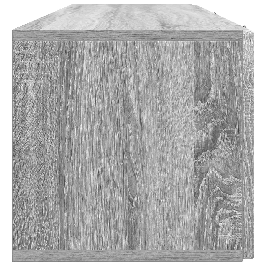 Meuble TV mural Sonoma gris 98 x 31 x 30 cm Bois d'ingénierie - 7