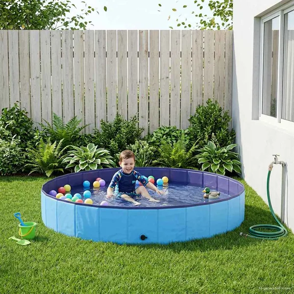 Piscine pour enfants Bleu Ø200 x 30 cm