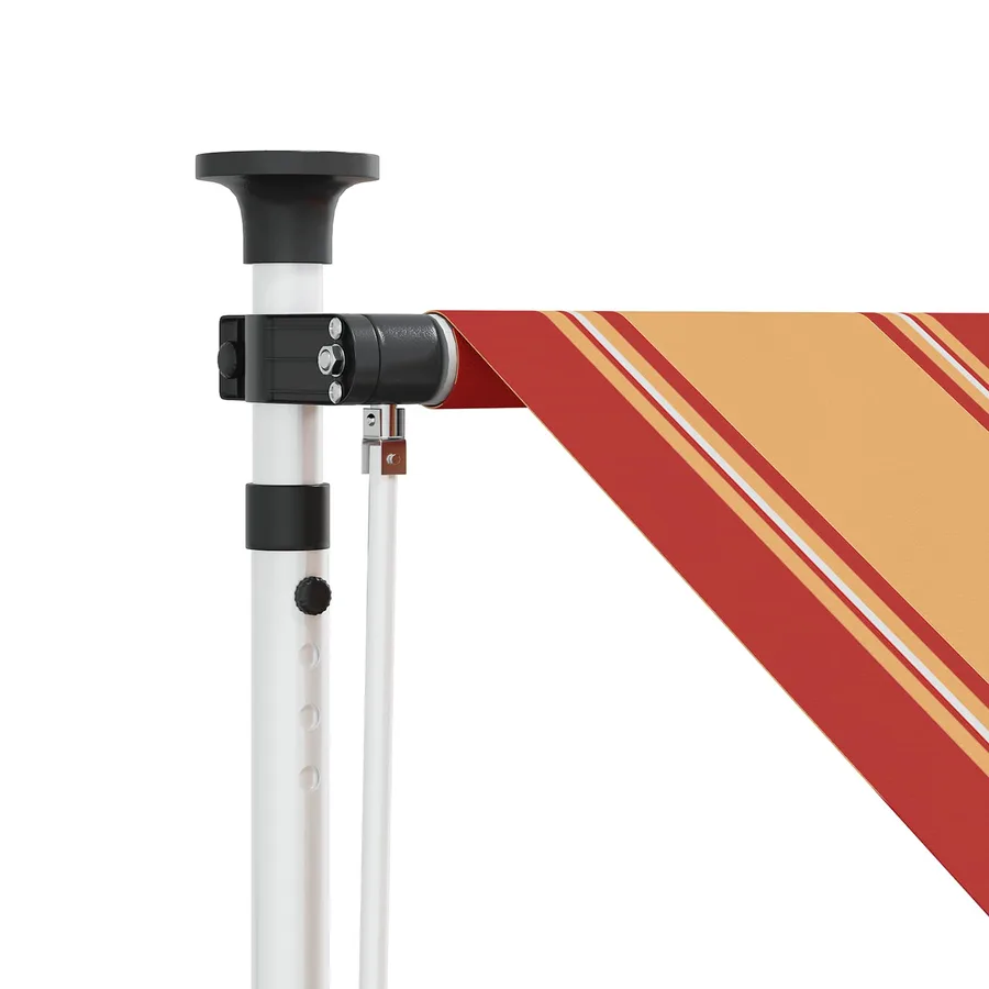 Auvent rétractable manuel Gris clair 400 cm - 3
