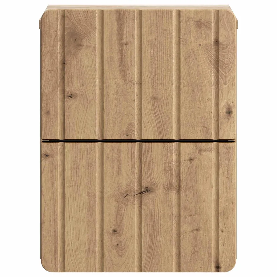 Cabinet de chevet mural Chêne artisanal 33 x 34,5 x 43 cm - 5