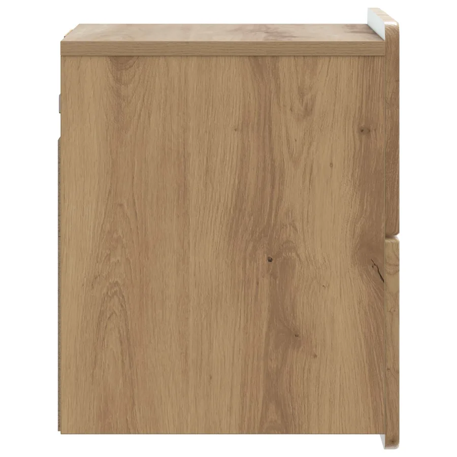 Cabinet de chevet mural Chêne artisanal 33 x 34,5 x 43 cm - 6