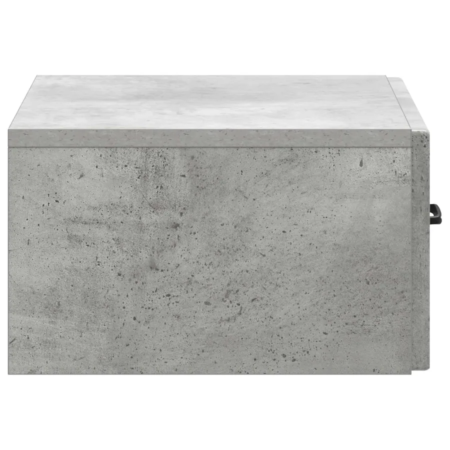 Cabinet de chevet mural Gris béton 49 x 34,5 x 20 cm - 6