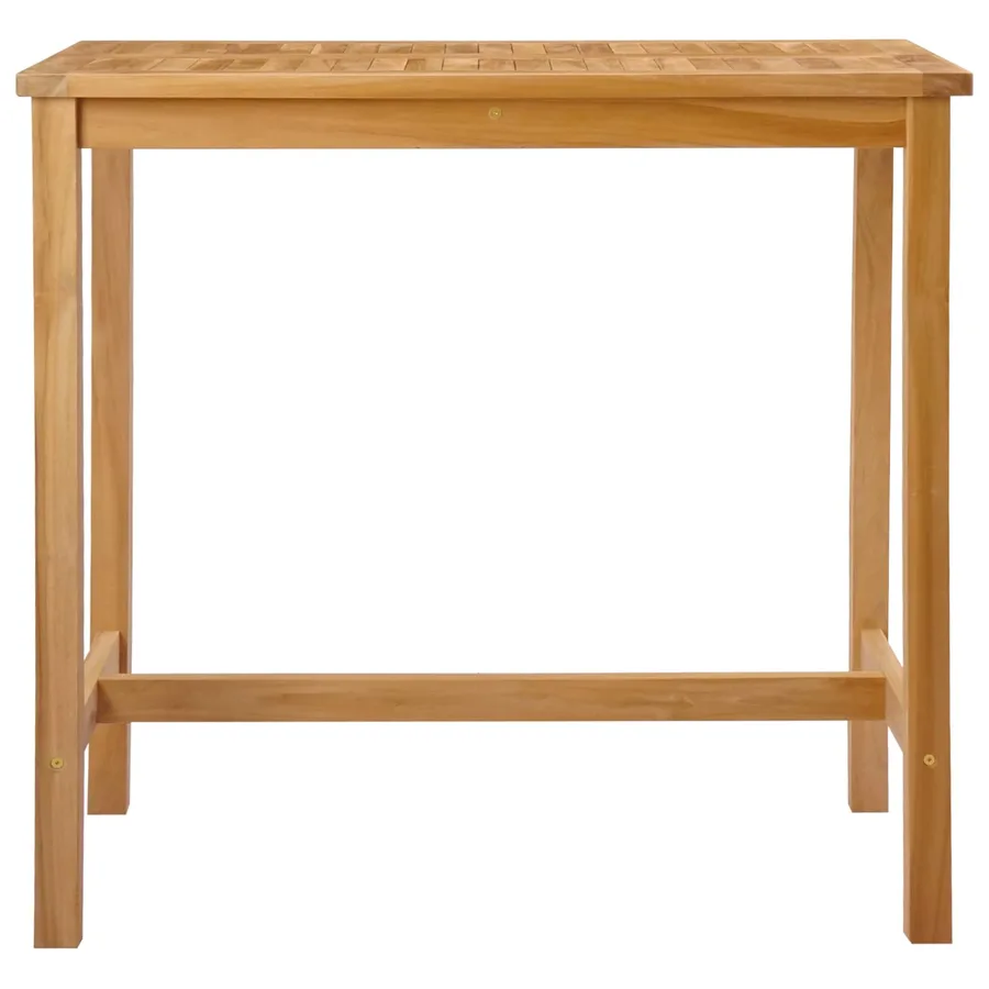 Table de bar Naturel 110 x 60 x 105 cm Teck Massif - 3