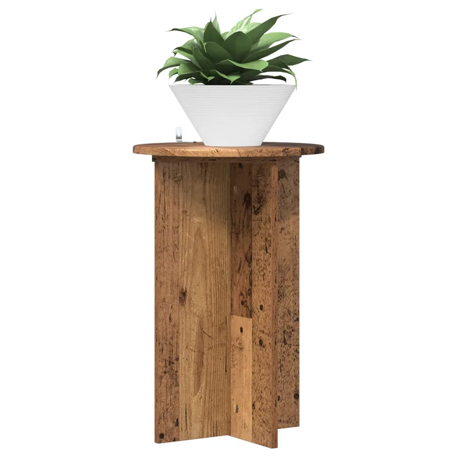 Support de Plante 2 pcs Bois ancien Ø40 x 60 cm - 3