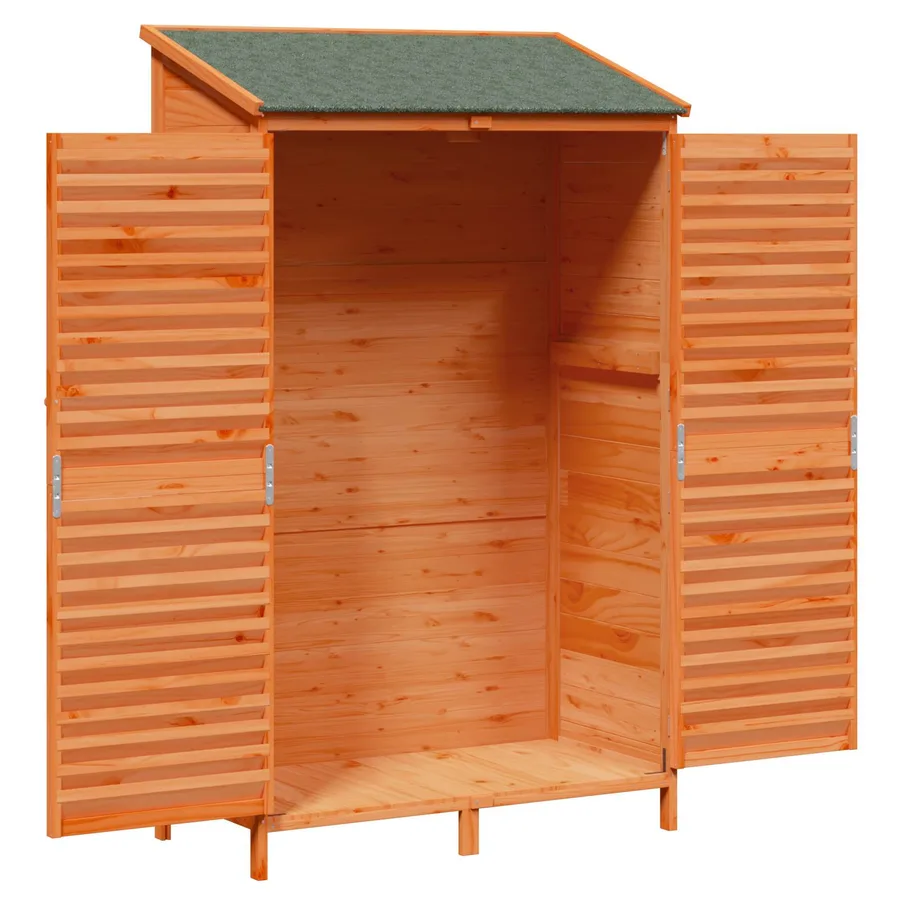 Abri de jardin Marron 106 x 56 x 176,5 cm Bois de Sapin Massif - 4