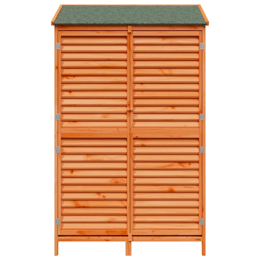 Abri de jardin Marron 106 x 56 x 176,5 cm Bois de Sapin Massif - 5