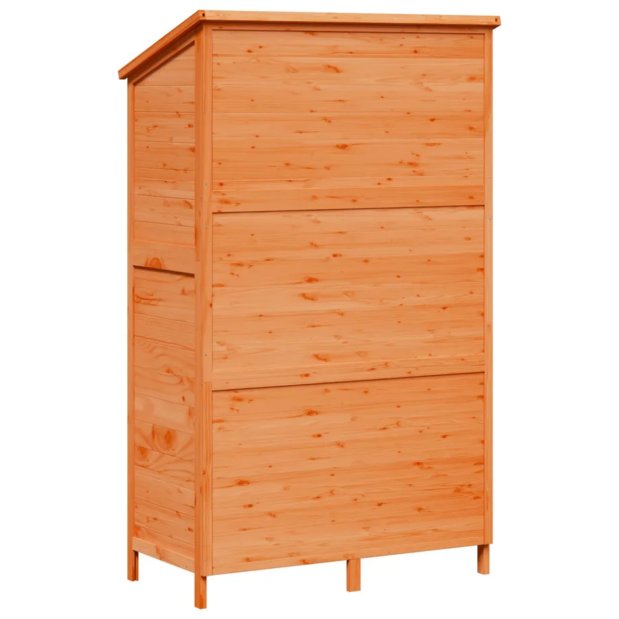 Abri de jardin Marron 106 x 56 x 176,5 cm Bois de Sapin Massif - 7